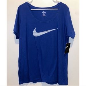 NWT NIKE WOMEN'S ROYAL BLUE TEE SIZE XL